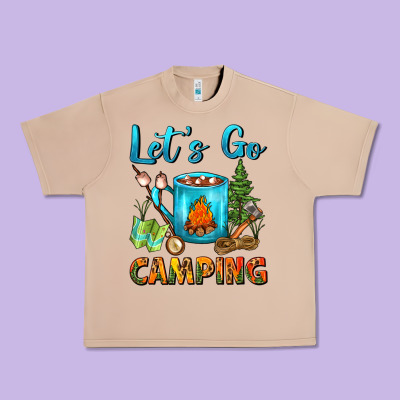 Let's Go Camping Coffee Mug Urban Heavy Tee Designed By Fadigitalartstudio