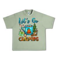 Oil Green Let's Go Camping Coffee Mug Urban Heavy Tee - FaDigitalArtStudio