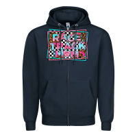Navy race track mom Zipper Hoodie - AdoDesignShop