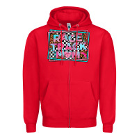 Red race track mom Zipper Hoodie - AdoDesignShop