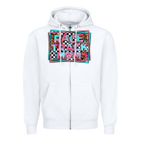 White race track mom Zipper Hoodie - AdoDesignShop