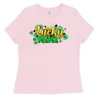 Bubblegum Pink Lucky mama mother's day Ladies Tee - HowdyJamesFarm