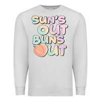 Dove Grey sun's out buns out Premium Sweatshirt - JahusDesignShop