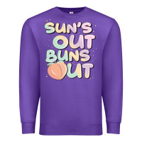 Purple sun's out buns out Premium Sweatshirt - JahusDesignShop