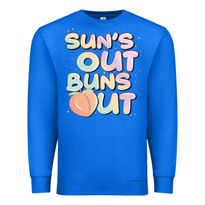 Sun's Out Buns Out Premium Sweatshirt by JahusDesignShop | Teevron