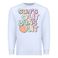 White sun's out buns out Premium Sweatshirt - JahusDesignShop