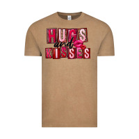 Vintage Coffee Hugs and kisses Valentine's Day Vintage Tee - FaDigitalArtStudio