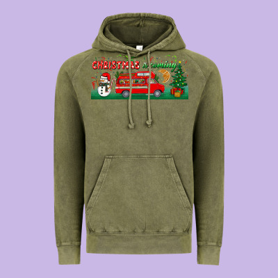 Christmas Is Coming Vintage Hoodie Designed By Bundleandbundleshop