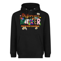 Black difference maker paraprofessional Heavyweight Hoodie - JahusDesignShop