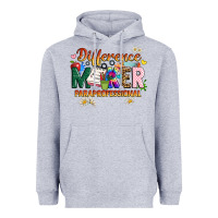 Heather Grey difference maker paraprofessional Heavyweight Hoodie - JahusDesignShop