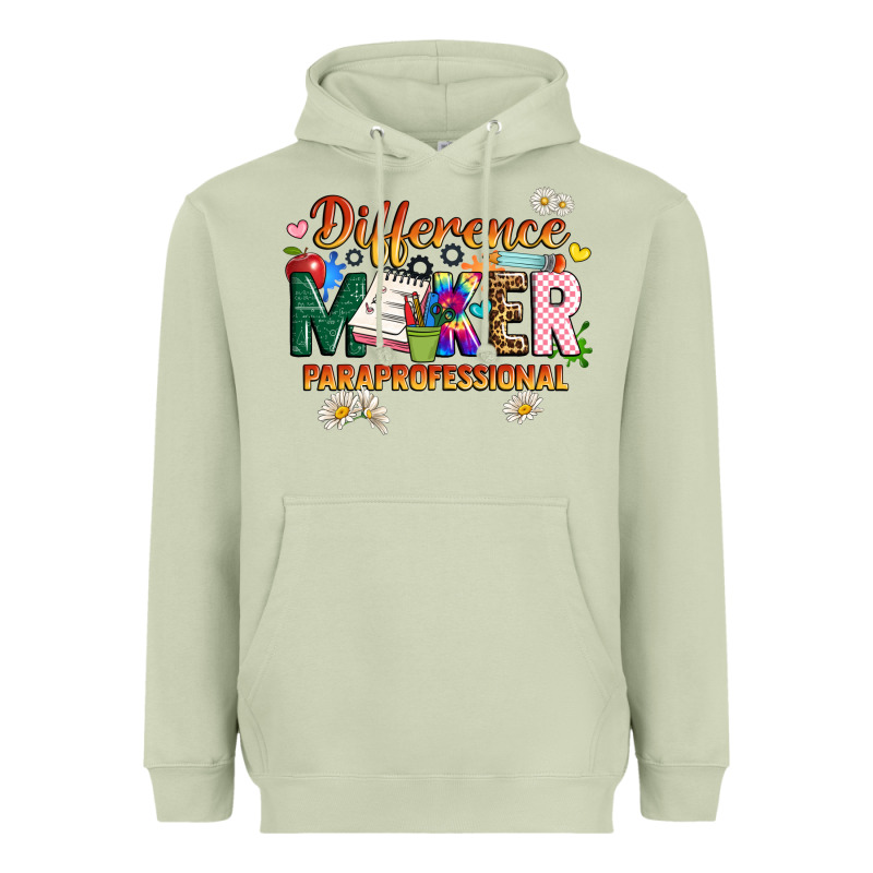 Difference Maker Paraprofessional Heavyweight Hoodie by JahusDesignShop | Teevron