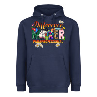 Navy difference maker paraprofessional Heavyweight Hoodie - JahusDesignShop
