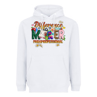 White difference maker paraprofessional Heavyweight Hoodie - JahusDesignShop
