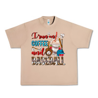 Burro I Run On Coffee And Baseball Frappe Urban Heavy Tee - FaDigitalArtStudio
