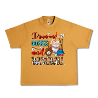 Peanut Butter I Run On Coffee And Baseball Frappe Urban Heavy Tee - FaDigitalArtStudio