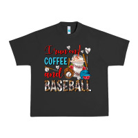Pigment Black I Run On Coffee And Baseball Frappe Urban Heavy Tee - FaDigitalArtStudio