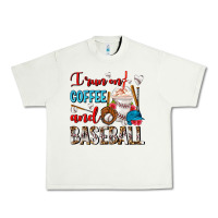 Pistachio I Run On Coffee And Baseball Frappe Urban Heavy Tee - FaDigitalArtStudio