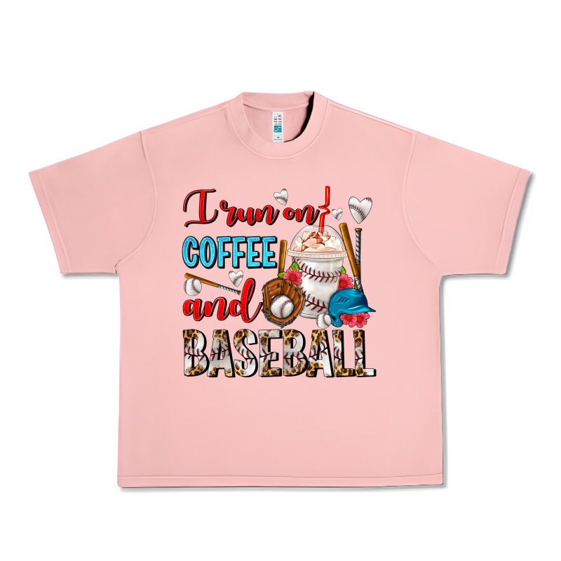 I Run On Coffee And Baseball Frappe Urban Heavy Tee by FaDigitalArtStudio | Teevron