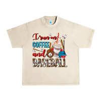 Sandshell I Run On Coffee And Baseball Frappe Urban Heavy Tee - FaDigitalArtStudio