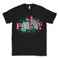 Black faith breast cancer Classic Tee - CowGirlArtShop