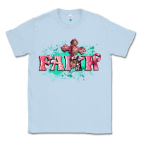 Dusty Blue faith breast cancer Classic Tee - CowGirlArtShop