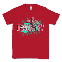 Red faith breast cancer Classic Tee - CowGirlArtShop