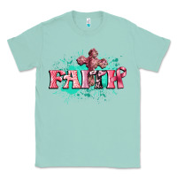 Seafoam faith breast cancer Classic Tee - CowGirlArtShop