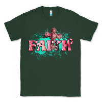 Sports Green faith breast cancer Classic Tee - CowGirlArtShop