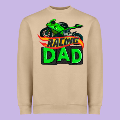 Racing Dad With Racing Motorcycle Heavyweight Sweatshirt Designed By Adodesignshop