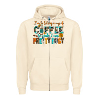 Sandshell i am holding a cup of coffee so yeah iam pretty bu Zipper Hoodie - AdoDesignShop