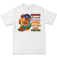 White bonfires flannels smores campfires and pu Premium Tee - CowGirlArtShop