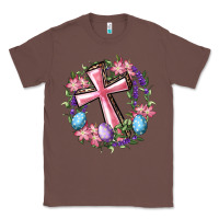 Chestnut Cross With Floral Wreath And Easter Eggs Classic Tee - RanaPortraitStore