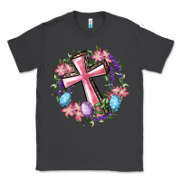 Smoke Cross With Floral Wreath And Easter Eggs Classic Tee - RanaPortraitStore