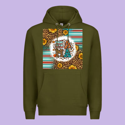 Western Fall Mama Premium Hoodie Designed By Lillyallendesigns