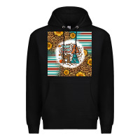 Black western fall mama Premium Hoodie - LillyAllenDesigns