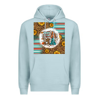 Blue Mist western fall mama Premium Hoodie - LillyAllenDesigns