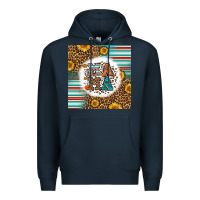 Navy western fall mama Premium Hoodie - LillyAllenDesigns