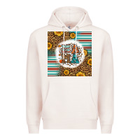 Pale Pink western fall mama Premium Hoodie - LillyAllenDesigns