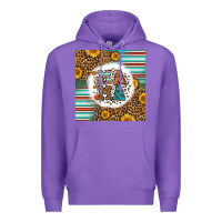 Purple western fall mama Premium Hoodie - LillyAllenDesigns