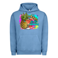 Pigment Pebble Blue hello summer Urban Hoodie - JahusDesignShop