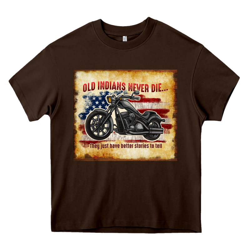 Old Indians Never Die Heavy Core Tee by TumblerDesignByShophia | Teevron