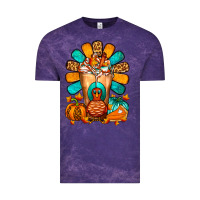 Cloud Purple Thanksgiving Cold Drink Frappe Vintage Tee - FaDigitalArtStudio