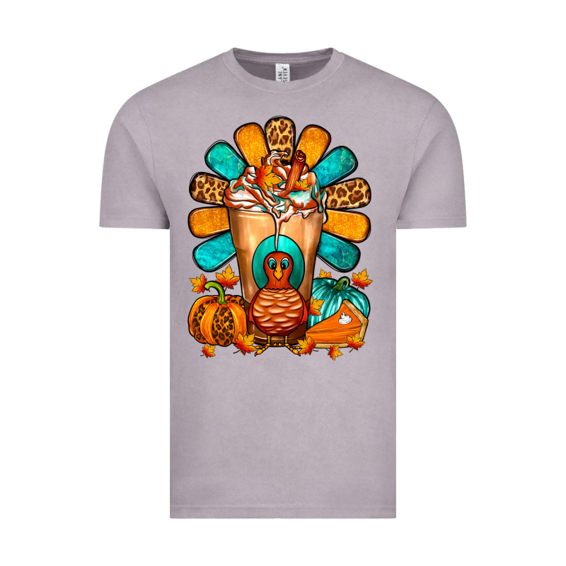 Thanksgiving Cold Drink Frappe Vintage Tee by FaDigitalArtStudio | Teevron