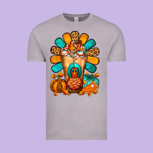Thanksgiving Cold Drink Frappe Vintage Tee Designed By Fadigitalartstudio