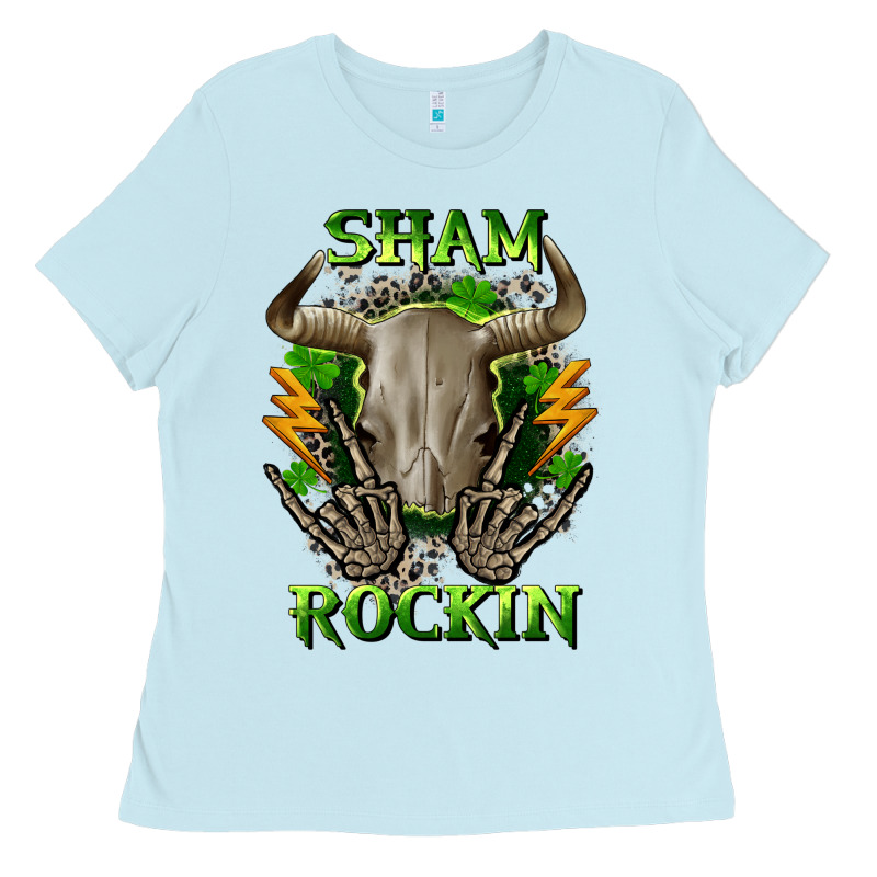 Sham Rockin St. Patrick's Day Ladies Tee by CowGirlArtShop | Teevron