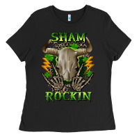 Black Sham rockin St. Patrick's Day Ladies Tee - CowGirlArtShop