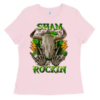 Bubblegum Pink Sham rockin St. Patrick's Day Ladies Tee - CowGirlArtShop
