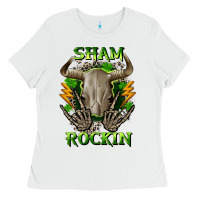 White Sham rockin St. Patrick's Day Ladies Tee - CowGirlArtShop
