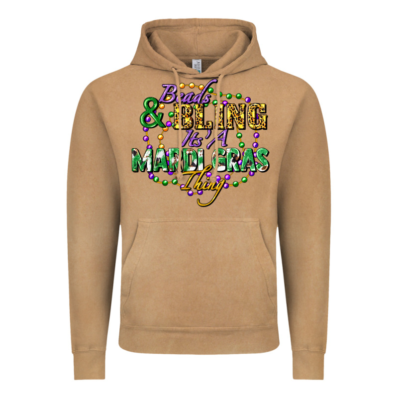 Heads And Bling It's' A Mardi Gras Thing Vintage Hoodie by FaDigitalArtStudio | Teevron