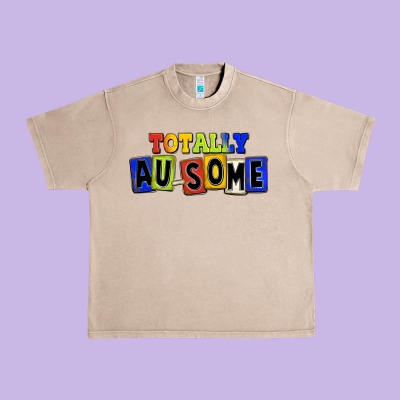Totally Au-some Urban Heavy Tee Designed By Fadigitalartstudio